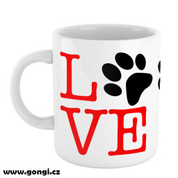 Hrnek 330 ml - Quotes - Love paws